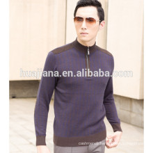 2015 fashion man's cashmere zipper sweater